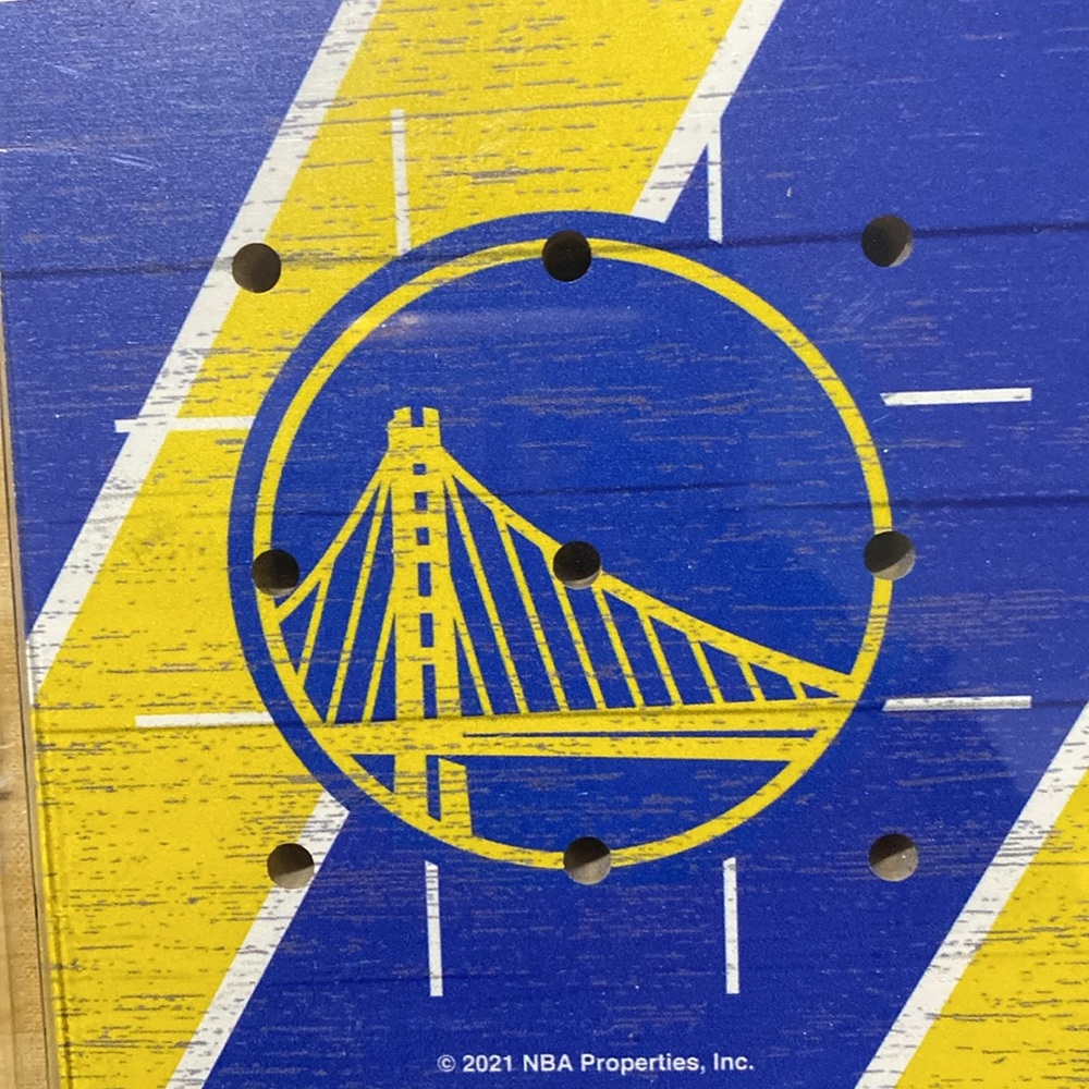 Brand New NBA Golden State Warriors Tic Tac Toe peg game